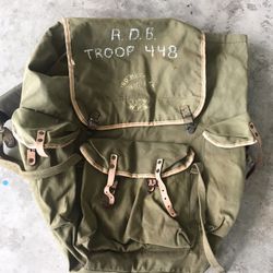 Vintage Military Style Backpack 