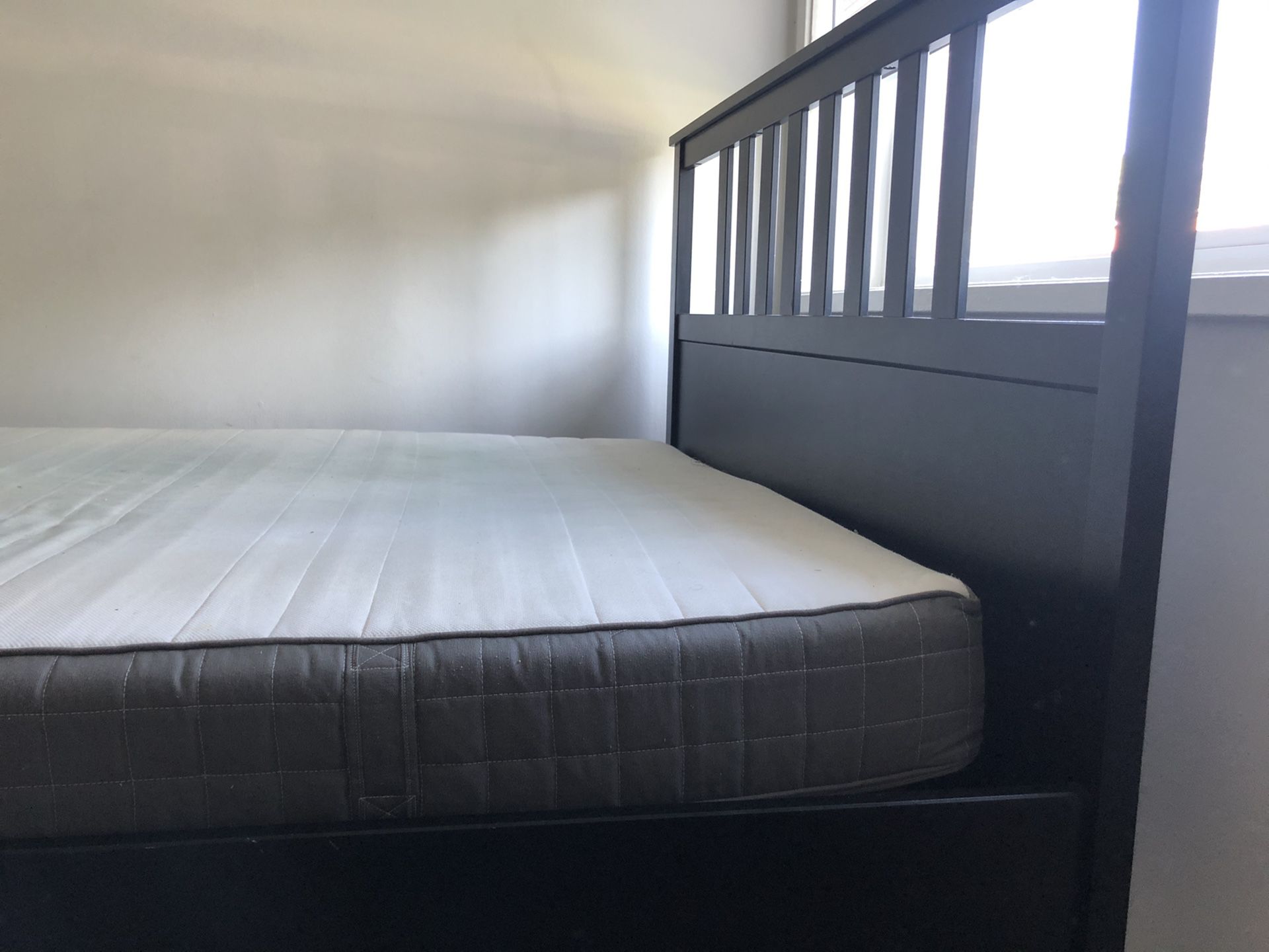 Full size bed frame + mattress