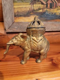 1920's Vantines Elephant Incense Burner