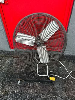 Fasco 30-inch industrial commercial shop fan with arm/mount
