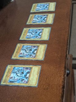 5 First edition blue eyes white dragon