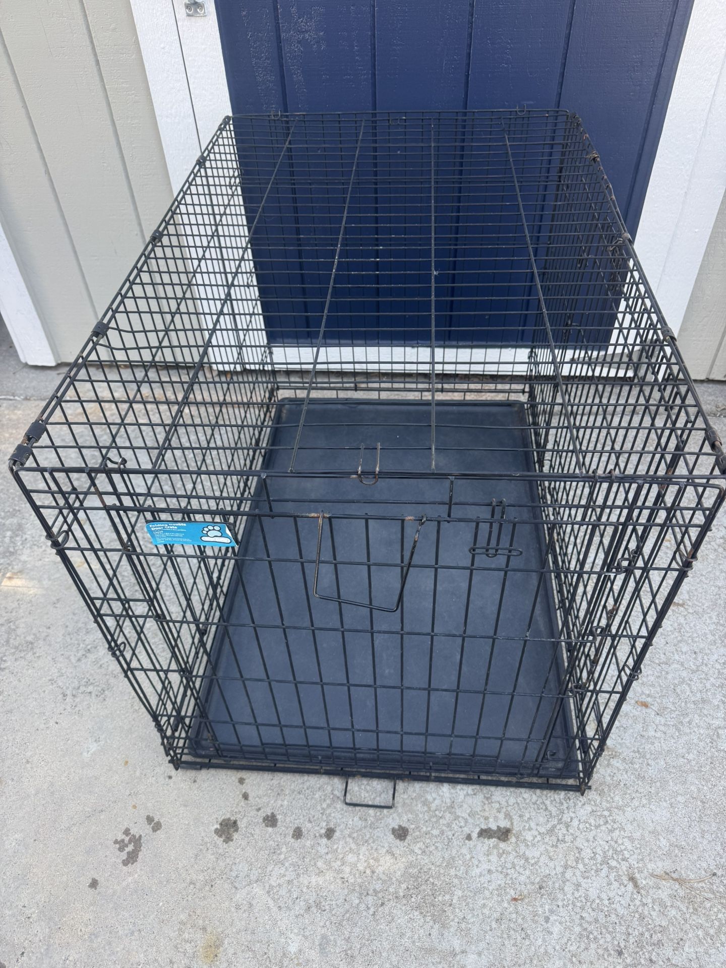 Folding Double Doors Kennel. 42.75"L*28.5"W*30.5"H