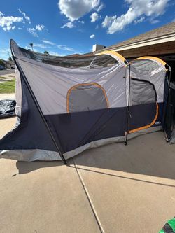 UNP Camping Tent 8 Person Waterproof Big Tunnel Tent With Screen Porch