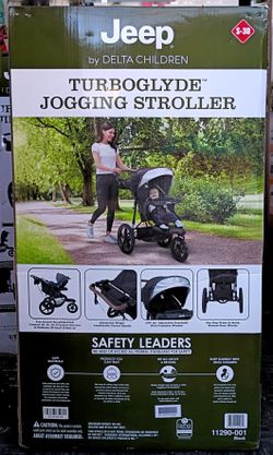 Jeep TurboGlyde Jogging Stroller by Delta Children, Black
