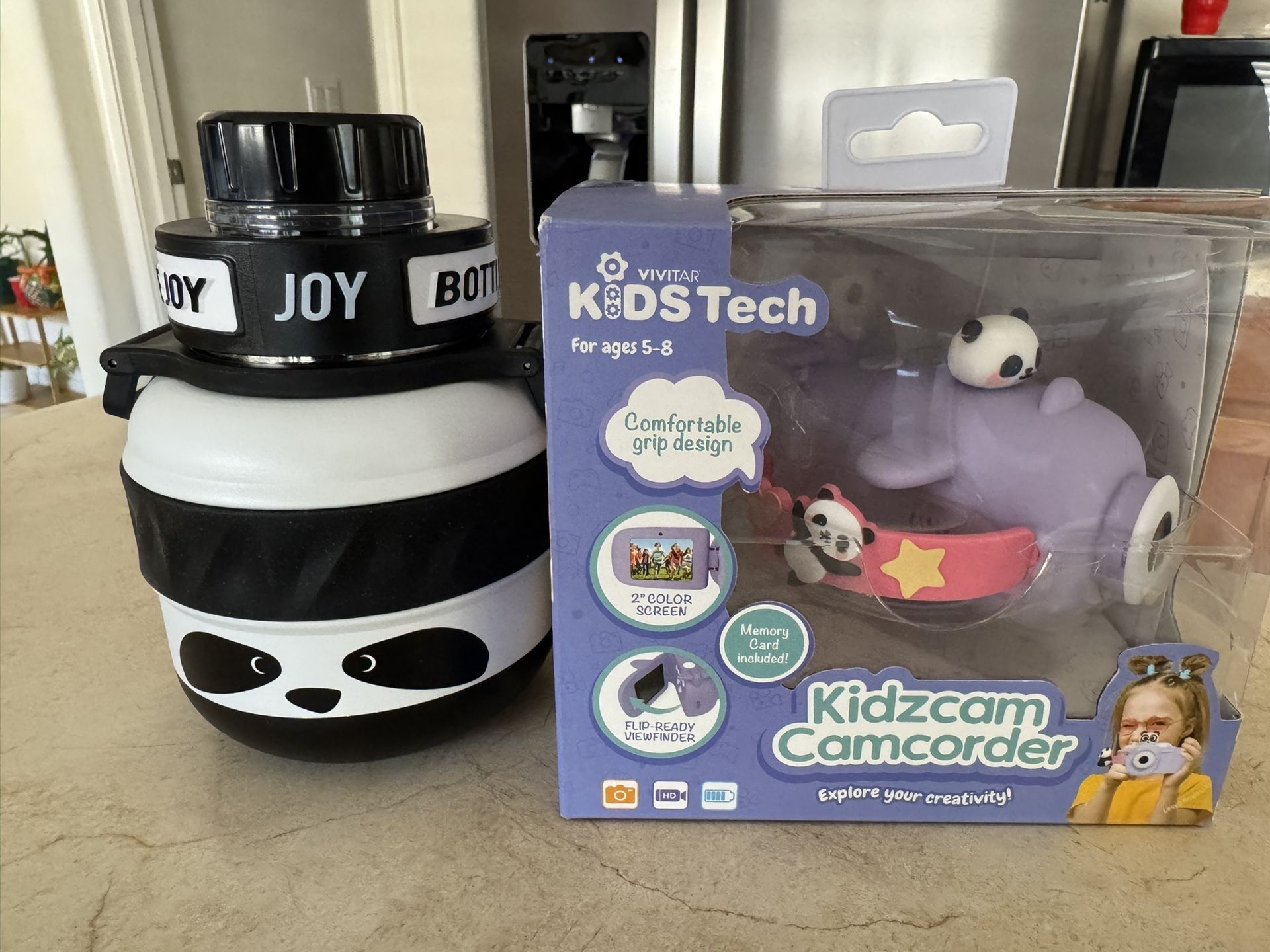Vivitar Kidztech Camcorder for Kids, Purple Panda Digital Video Camera, Digital Zoom, Micro SD, Single Pack