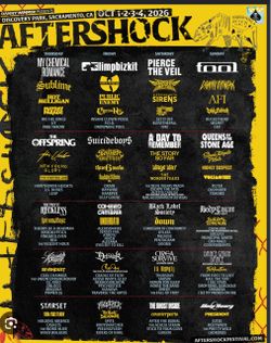 2 Aftershock Festival General Admission Tickets – $650 Each