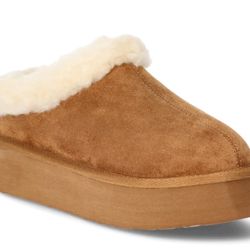 PAWZ BY BEARPAWZ COZY LINED PLATFORM SLIPPERS 
