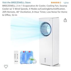 Breezewell Evaporitive Air Cooler/Air Conditioner/Humidifier 