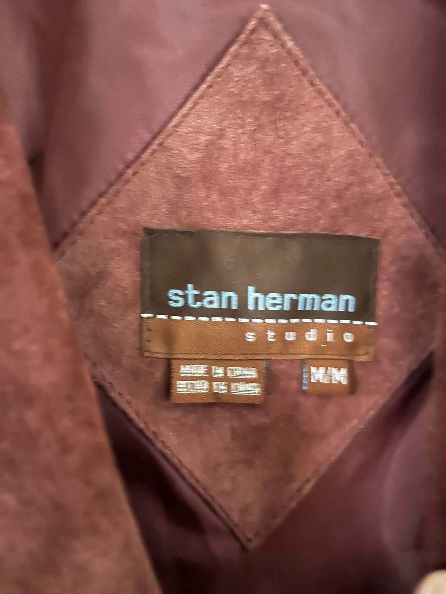 Stan Herman Suede Jacket -size medium