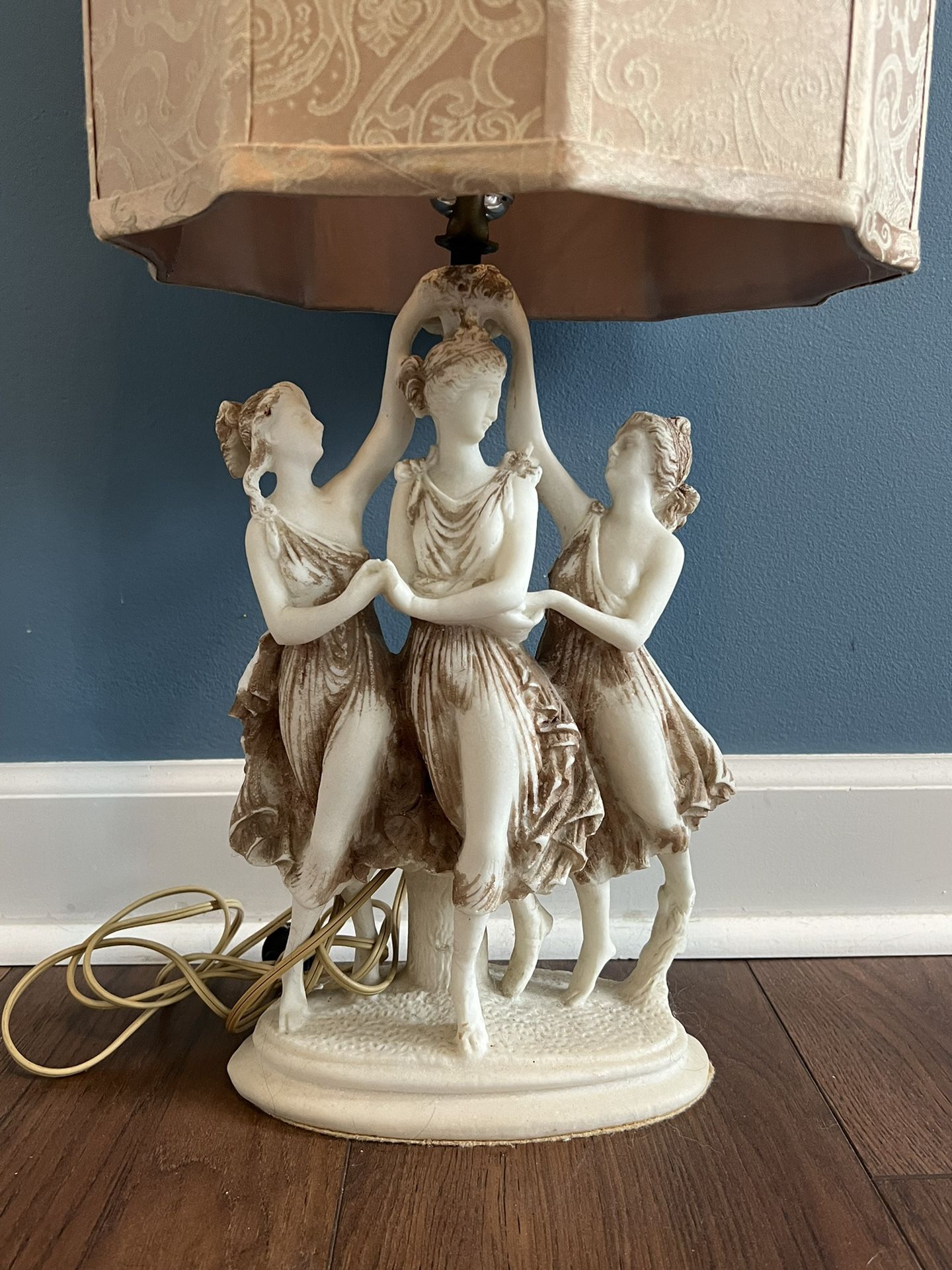Antique Three Graces Lamp