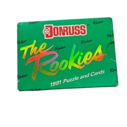 1991 Donruss Rookies box set with 56 player cards & puzzle card