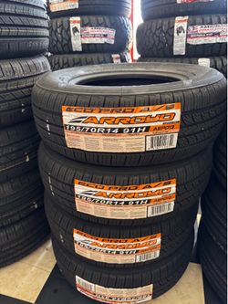 ✅📲195/70/14 vendo set de llantas nuevas Arroyo
