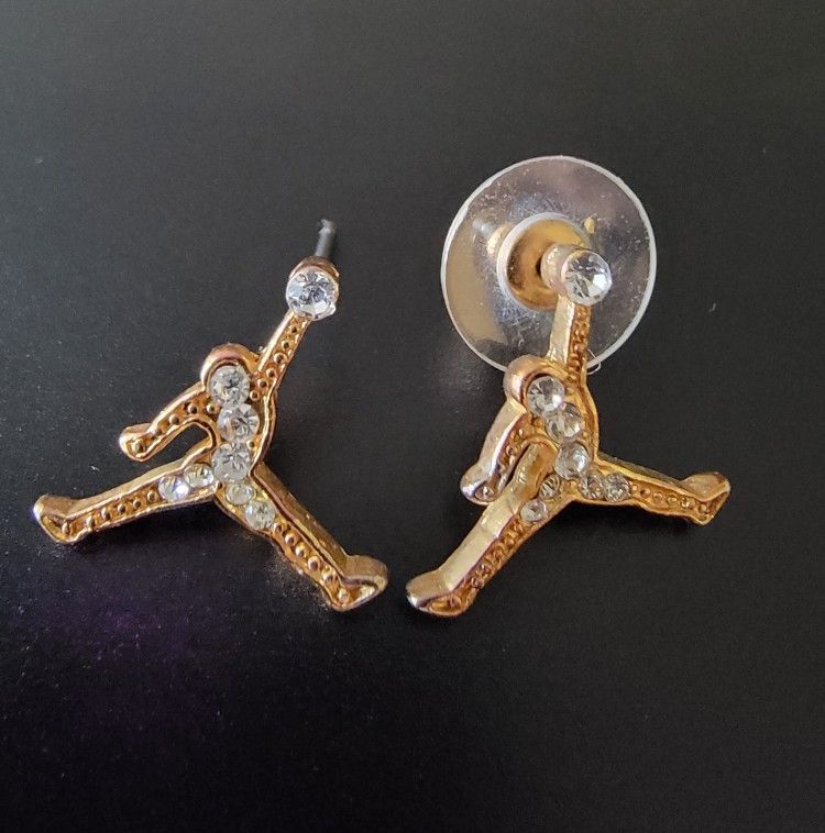 Michael Jordan Jumpman Logo Stud Earrings