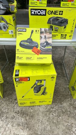 Ryobi pressure washer and Surface cleaner