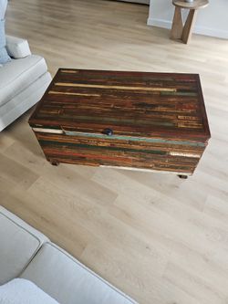 Hand-made Epoxy Top Table/ Chest