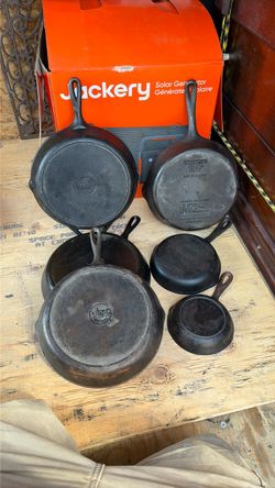 6- Cast iron skillets