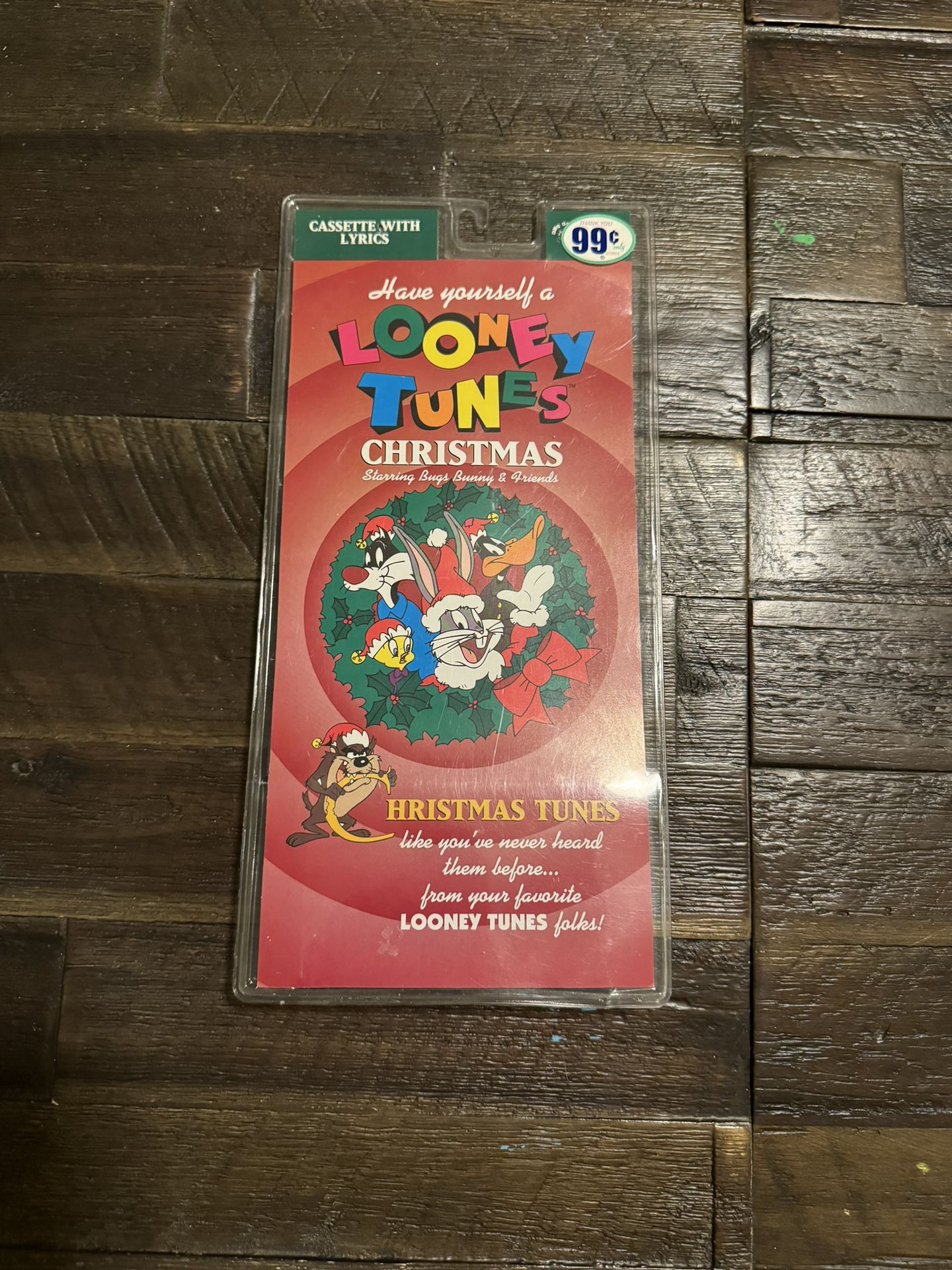 Vintage 1994 Looney Tunes Christmas Cassette
