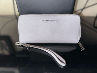 Michael Kors Gray Zip-Around Continental Wallet