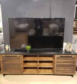 Two-Tone Design 85" Contemporary Console...