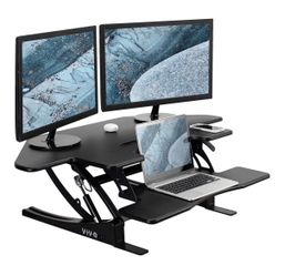 Standing desk converter
