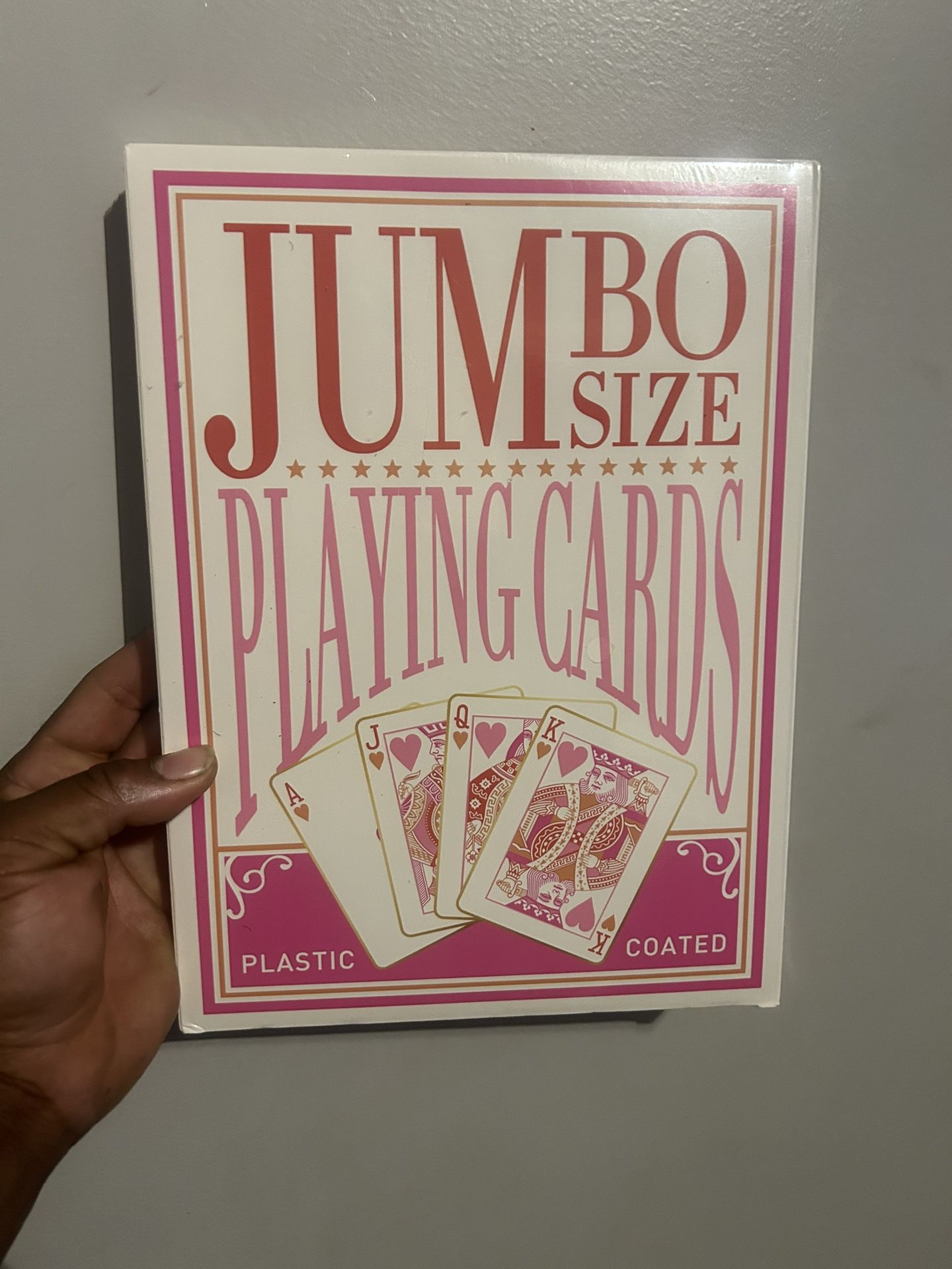 Jumbo Size playing cards (sealed deck)