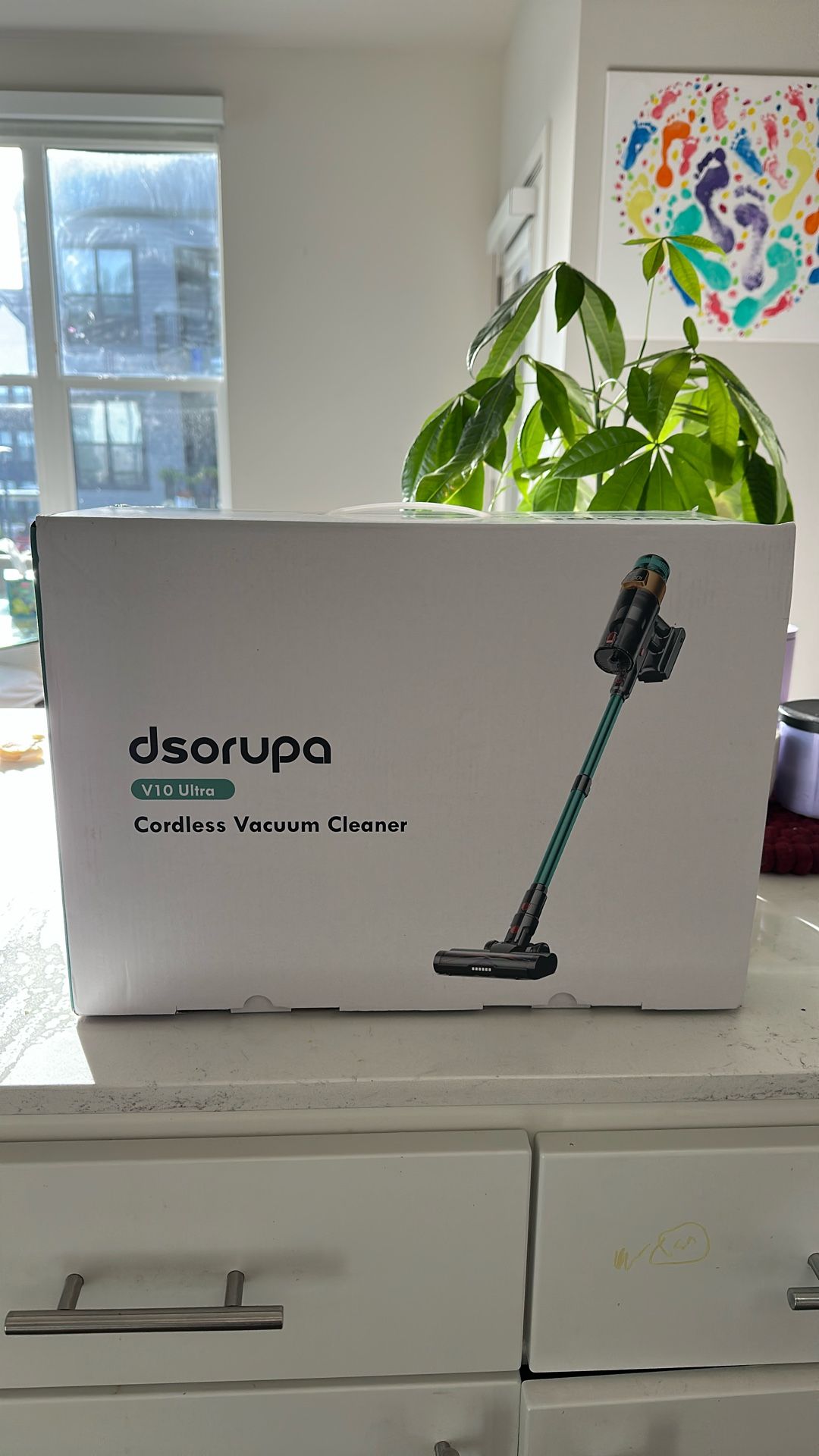Dsorupa Cordless Vacuum Cleaner, 550W 45KPA Vacuum Cleaner With Chargin Dock Sta