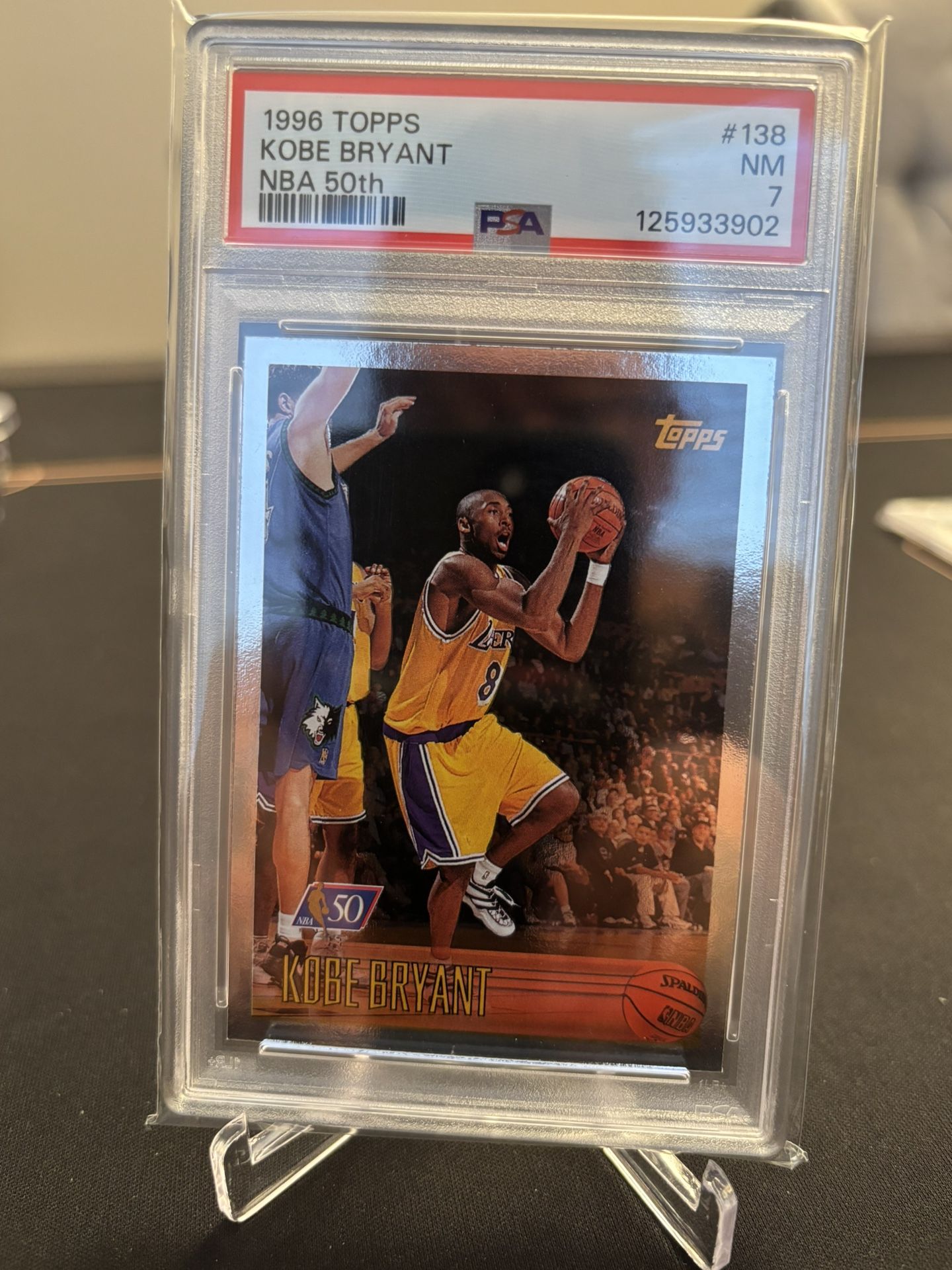 Kobe Bryant Rookie Card Graded PSA 7