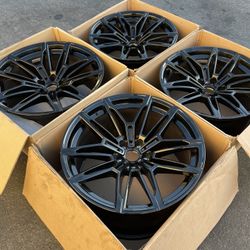 OEM BMW 930M G80 G81 G82 G87 M2 Competition M3 M4 Gloss Black Wheels Staggered Rims Rines