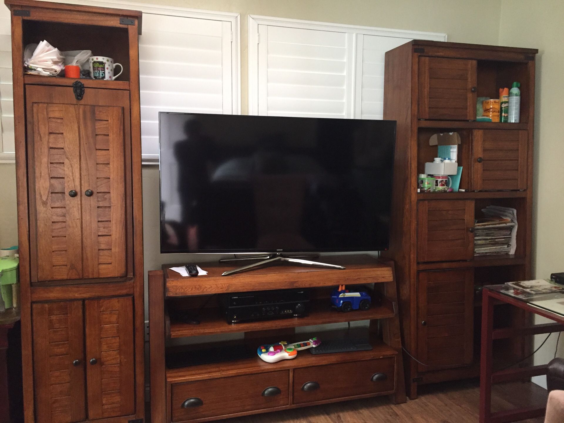 Entertainment center, all wood call for details