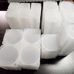 Square Archival Plastic Coin Tubes Lot Of 16 Assorted Storage Tubes