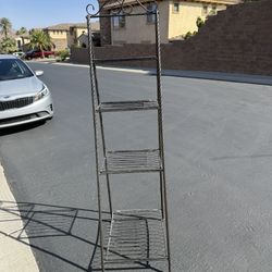 Wrought Iron Bakers Shelf/Plant Stand