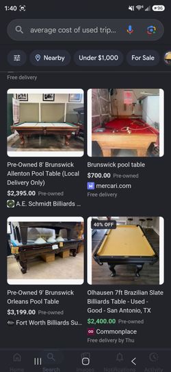 Pool Table tripple slate