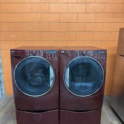 High Capacity Washer Dryer Set Gas 