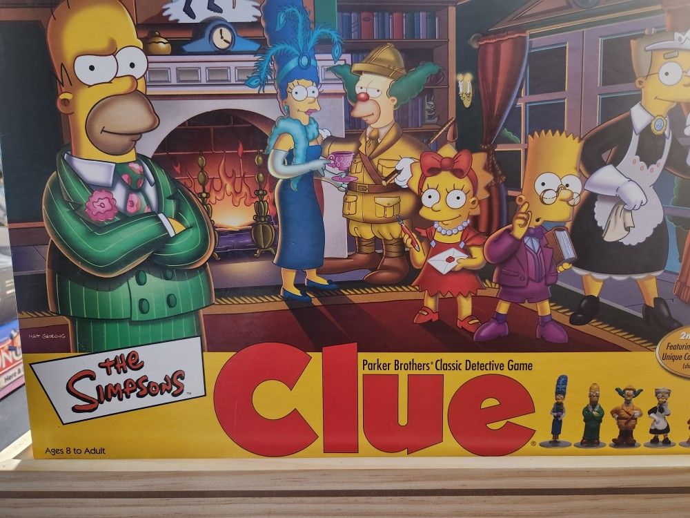 The SIMPSONS CLUE game (Complete )