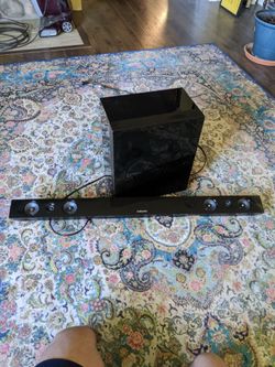 Samsung wireless subwoofer and sound bar