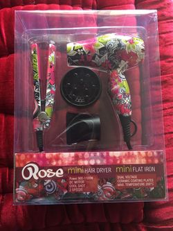 Blow Dryer and Flat Iron set