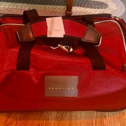 Kenneth Cole Reaction Red Rolling Duffel Bag 