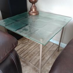 Glass Coffee Table and End Tables