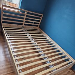 Queen Size Tarva Ikea Bed With Slate
