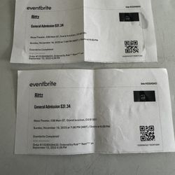 Ritz Tickets Tonight 11/16/25