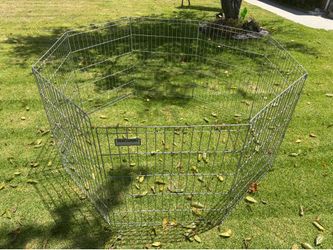 Basics Foldable Metal Indoor/Outdoor Dog Playpen