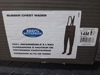 White River Fly Shop Rubber Boot-Foot Chest Waders