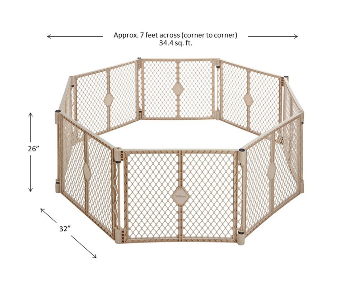 Kids Sand Panel Toddleroo by North States Superyard® Indoor-Outdoor Sand 8-Panel Model 8777