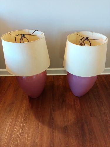 Set Of 2 Table Lamps - Classic Design With Shades