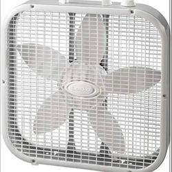 Lasko Air Circulating Box Fan, WHITE