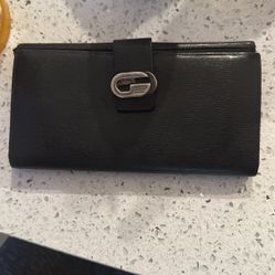 Vintage Black Leather Gucci Wallet 
