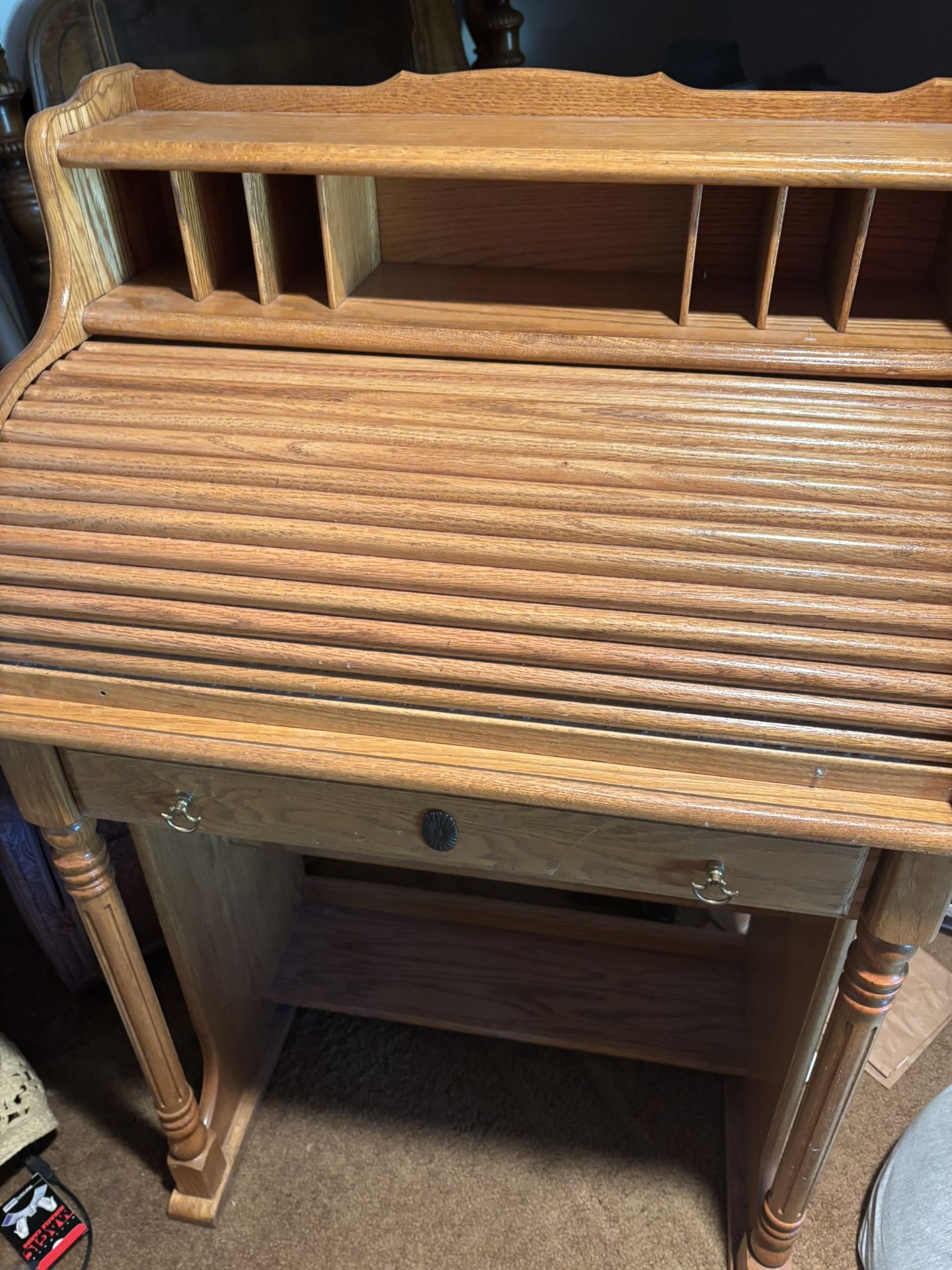 Antique Roll Top Desk