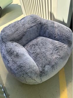 large fluffy chair