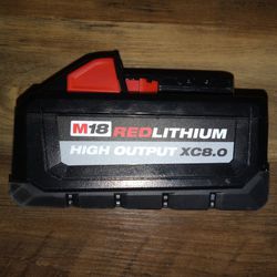 Milwaukee M18 Xc8.0 Amp Redlithium Battery New