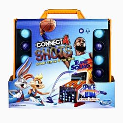Space Jam A New Legacy LeBron James Connect 4 SHOTS Tune Squad Board Game RARE!!